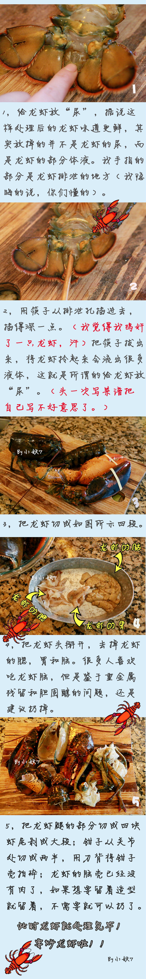 葱姜龙虾的做法_另附处理龙虾爆笑秘籍_小妖7de生活馆