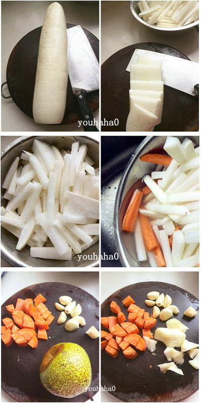 黄金泡菜の白萝卜的做法
